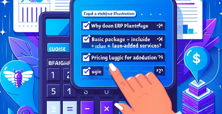  为什么ERP平台报价要分“基础包+增值服务”？附加功能的定价逻辑  